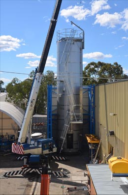 127000 litre flour silo