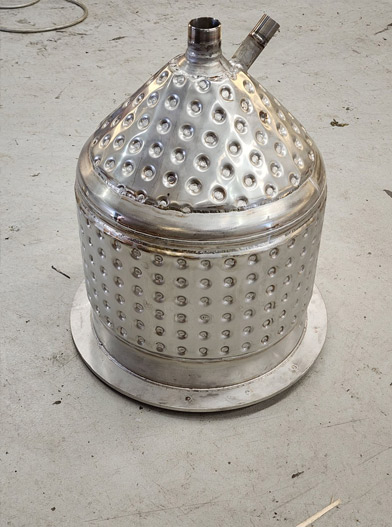 steep cone stainless