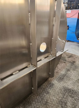 small hopper inside tank