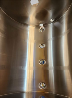 small hopper tank surface