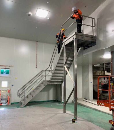 Read more about the article 1100mm Wide Stainless Steel Staircase