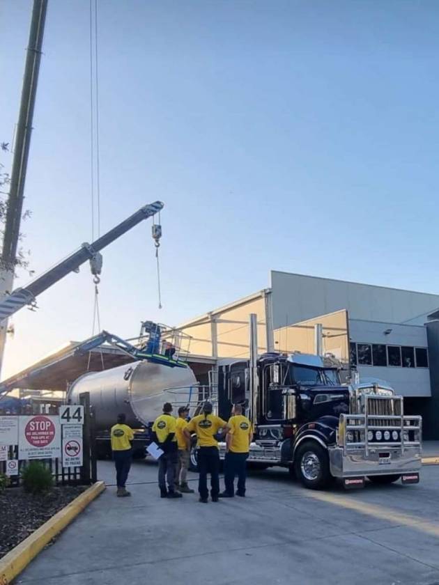 custom tank installation