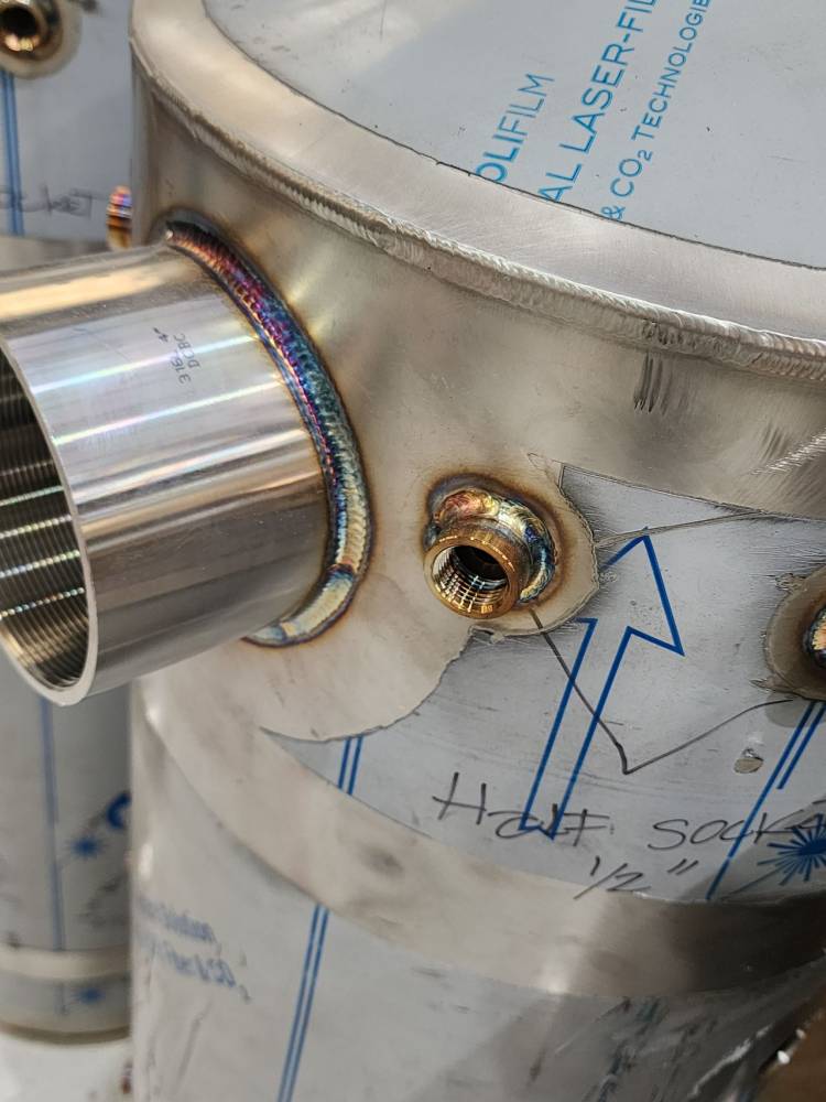 stainless steel engine after coolers fittings