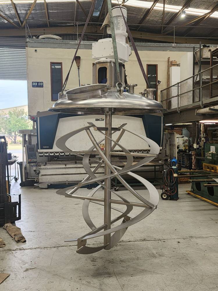 ribbon 6000L steam jacketed mixer