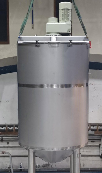 3000 litre steam jacketed mixing tank sugar based product
