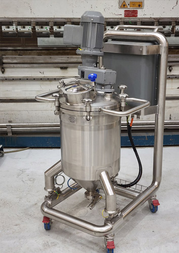 75 litre ex rated pharma grade mobile mix tank