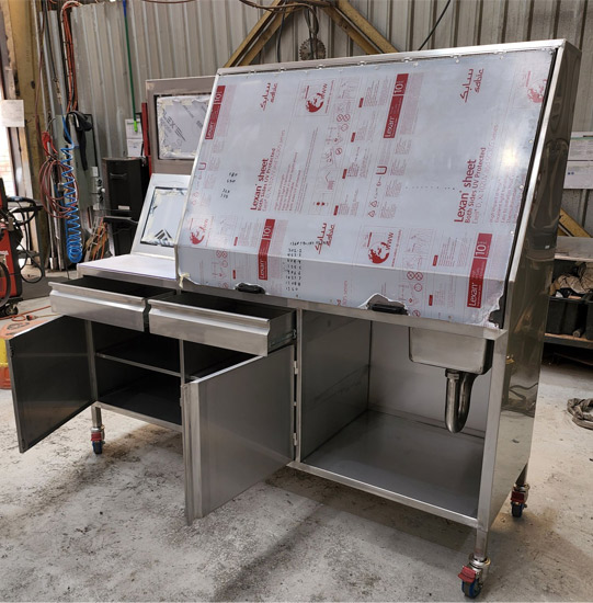 full stainless mobile laboratory