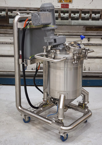 mobile ex rated mix tank fabricated pipe