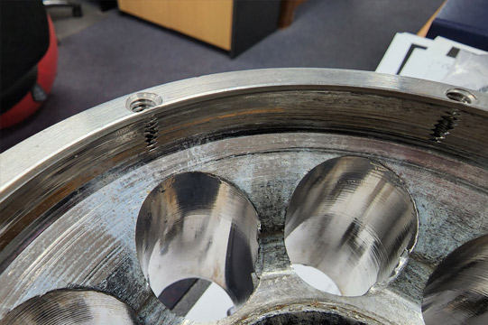 repaired shear mixing head