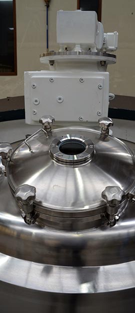 stainless steel mixing tank head